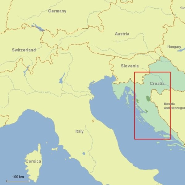 Croatia&#039;s Dalmatian Coast - Walking Tour map