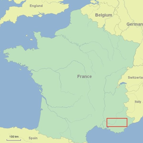 Hiking Provence Inn-to-Inn map